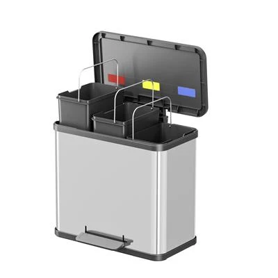 Hailo Öko Trio Plus Pedaalemmer 3X9L Rvs 4 Hailo Öko Trio Plus Pedaalemmer 3X9L Rvs - Afbeelding 2