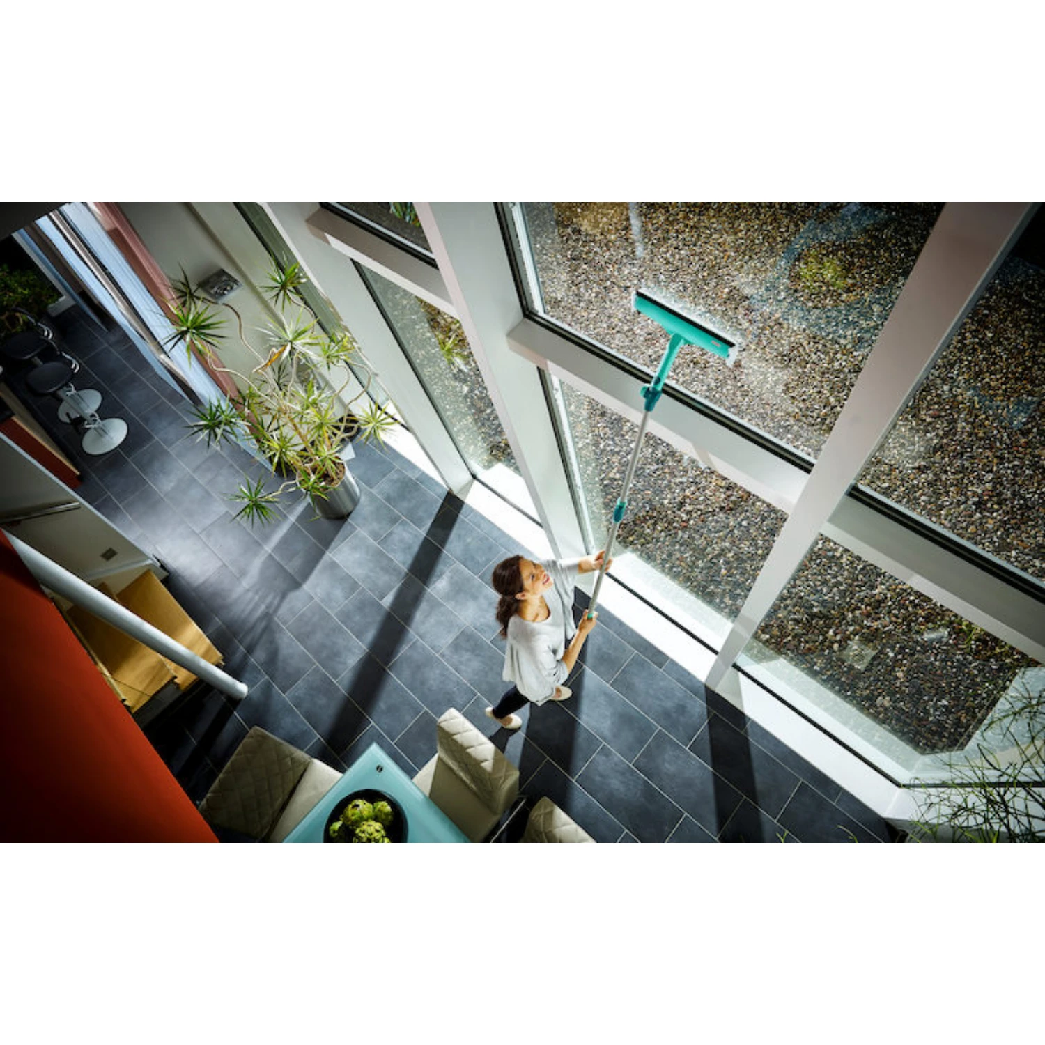 Leifheit Raamwisser 3-in-1 Met Telescoopsteel En Gewricht 6 Leifheit Raamwisser 3-in-1 Met Telescoopsteel En Gewricht - Afbeelding 4