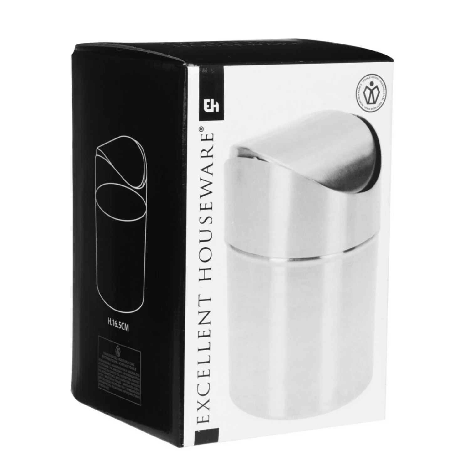 Excellent Houseware Tafelafvalbak Ø12.5 Cm 4 Excellent Houseware Tafelafvalbak Ø12.5 Cm - Afbeelding 2