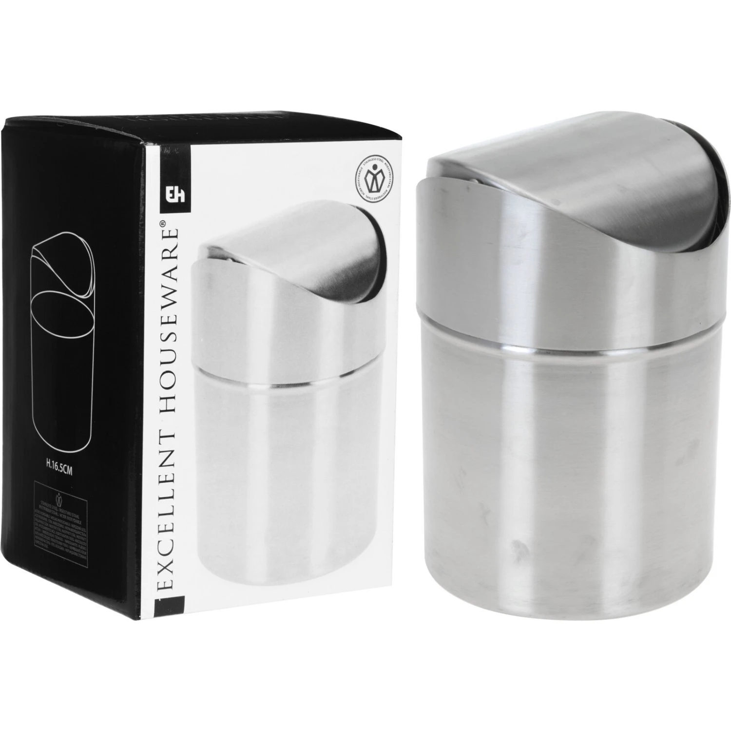 Excellent Houseware Tafelafvalbak Ø12.5 Cm 5 Excellent Houseware Tafelafvalbak Ø12.5 Cm - Afbeelding 3