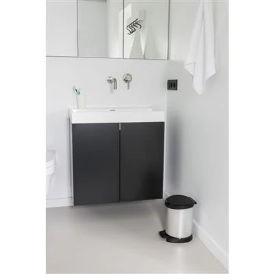 Curver Decobin Pedaalemmer Ovaal 5L Zilver 4 Curver Decobin Pedaalemmer Ovaal 5L Zilver - Afbeelding 2