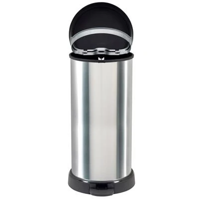 Curver Decobin Pedaalemmer Ovaal 40L Zilver 4 Curver Decobin Pedaalemmer Ovaal 40L Zilver - Afbeelding 2