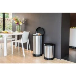 Curver Decobin Pedaalemmer Ovaal 40L Zilver 11 Curver Decobin Pedaalemmer Ovaal 40L Zilver -Philips Shop 101 1125 5 1 1