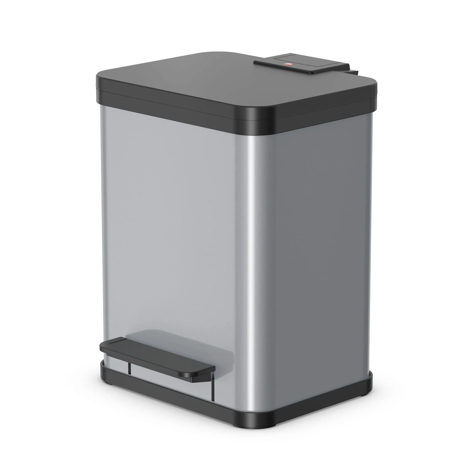 Hailo Öko Duo Plus Pedaalemmer 2X9L Metallic Grijs 3 Hailo Öko Duo Plus Pedaalemmer 2X9L Metallic Grijs