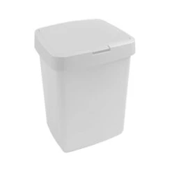 Sunware Delta Prullenbak Met Klep 10L Wit