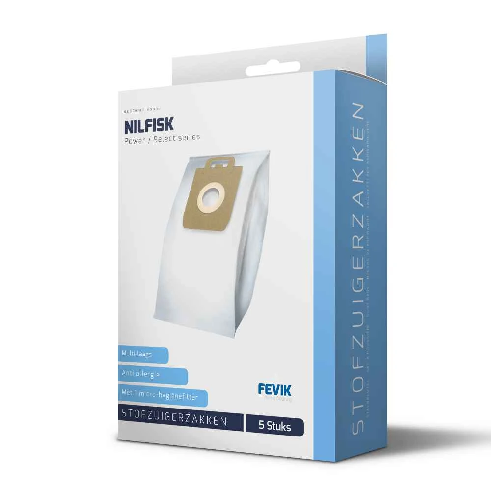 Stofzuigerzakken Nilfisk Power Select Series 3D5 Stuks 3 Stofzuigerzakken Nilfisk Power Select Series 3D5 Stuks