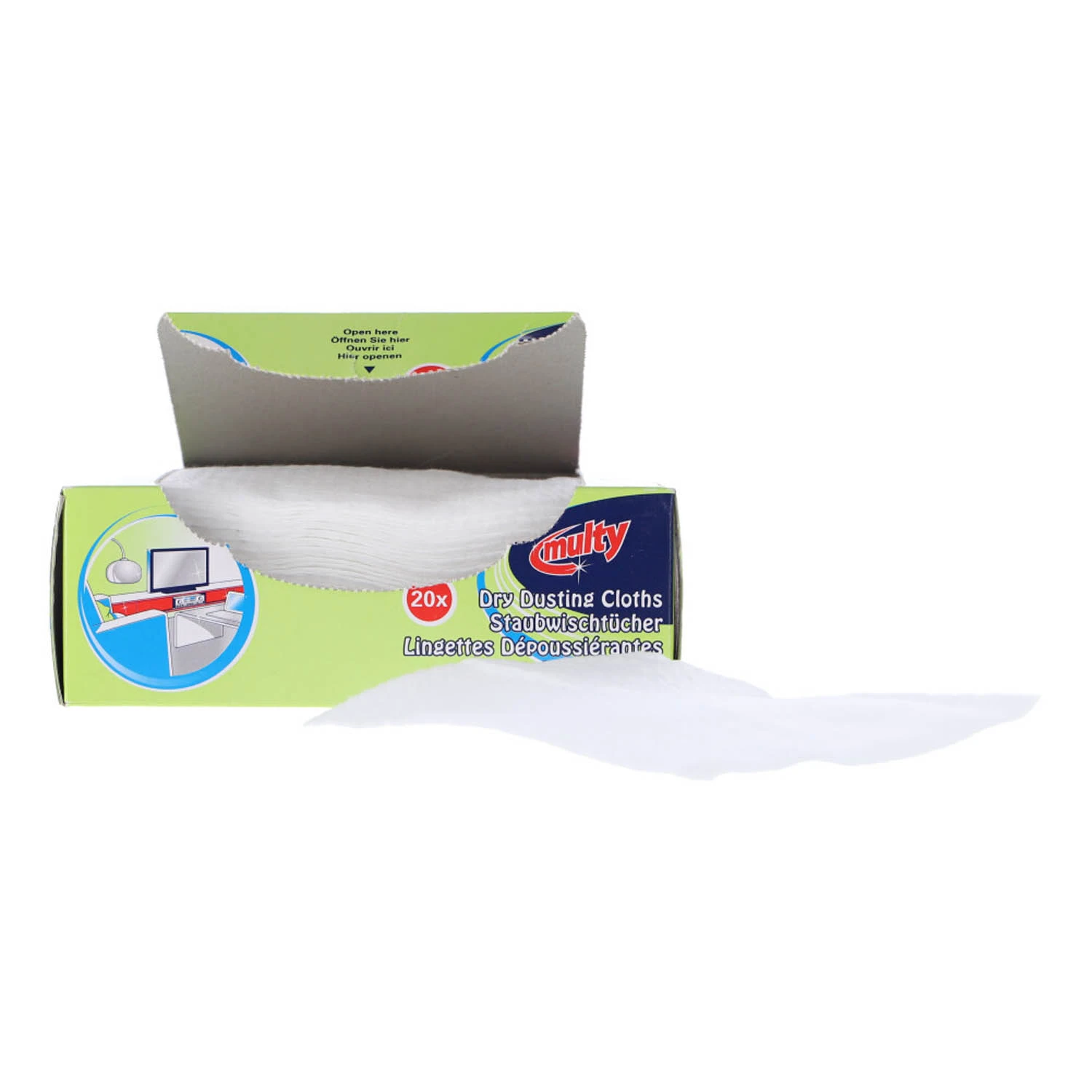 Multy Vloerdoekjes Droog 20 Stuks 7 Multy Vloerdoekjes Droog 20 Stuks - Afbeelding 5