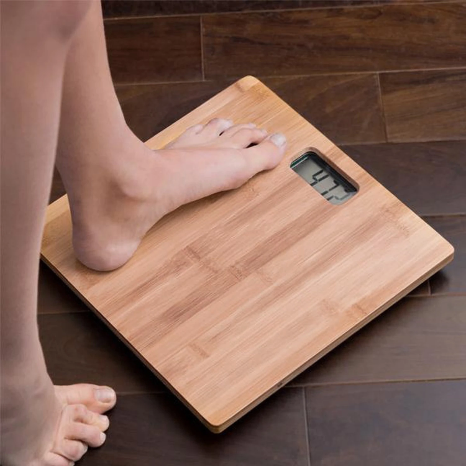 Bamboe Weegschaal 30 X 30 Cm 4 Bamboe Weegschaal 30 X 30 Cm - Afbeelding 2