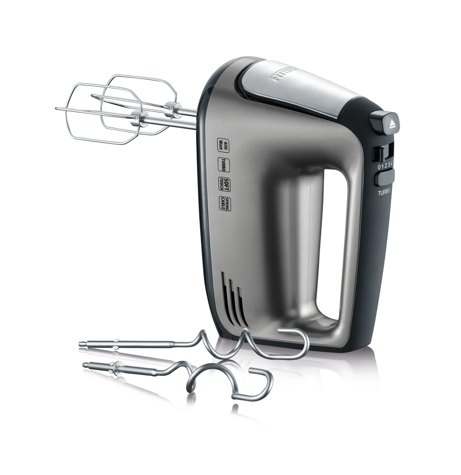 Severin Handmixer 400W Grijs Metallic HM 3832 3 Severin Handmixer 400W Grijs Metallic HM 3832