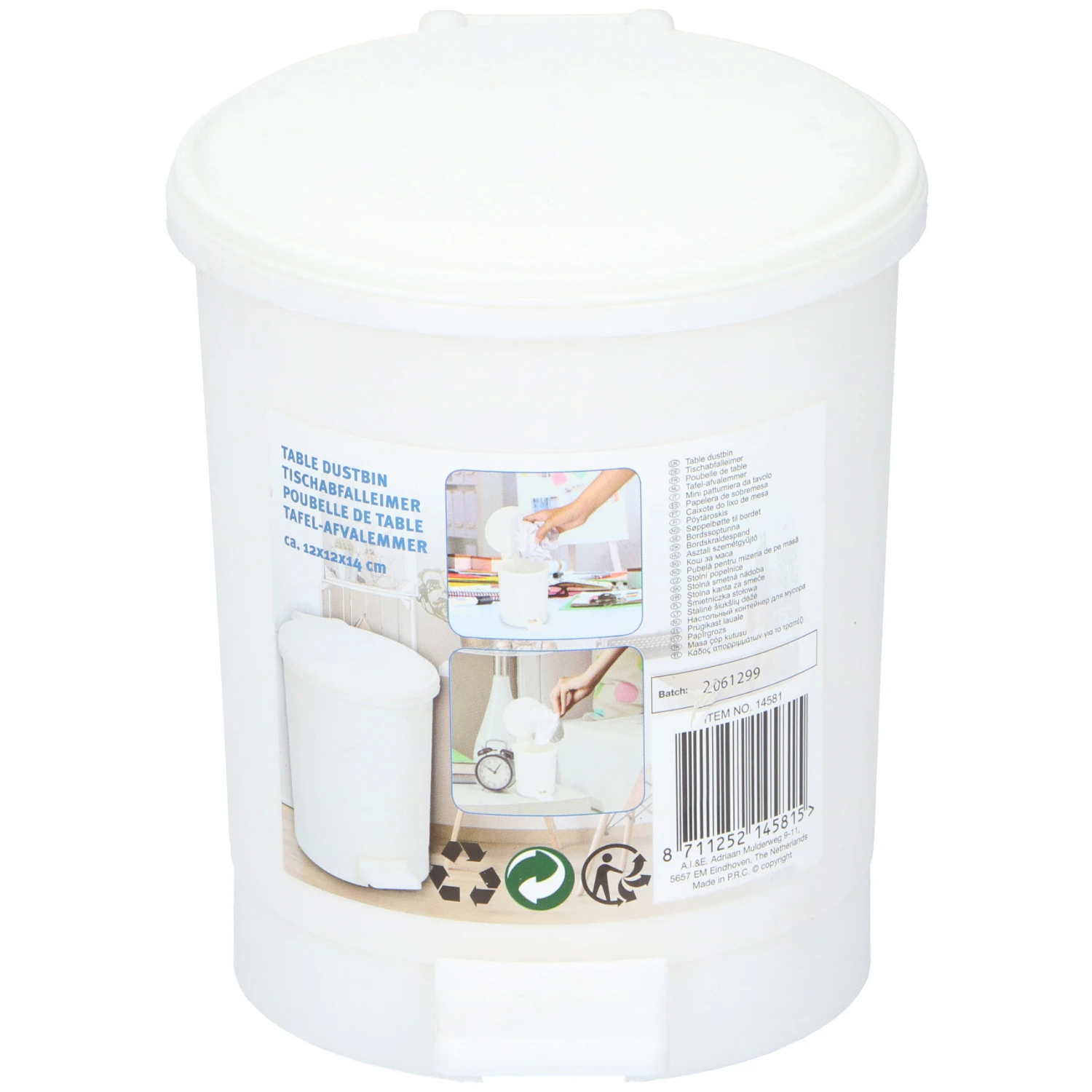 Tafelafvalbakje 12 X 12 X 14 Cm 3 Tafelafvalbakje 12 X 12 X 14 Cm