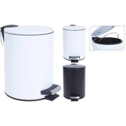 Pedaalemmer 3L 2AssortiZwart Wit 7 Pedaalemmer 3L 2AssortiZwart Wit -Philips Shop 101 5061 1