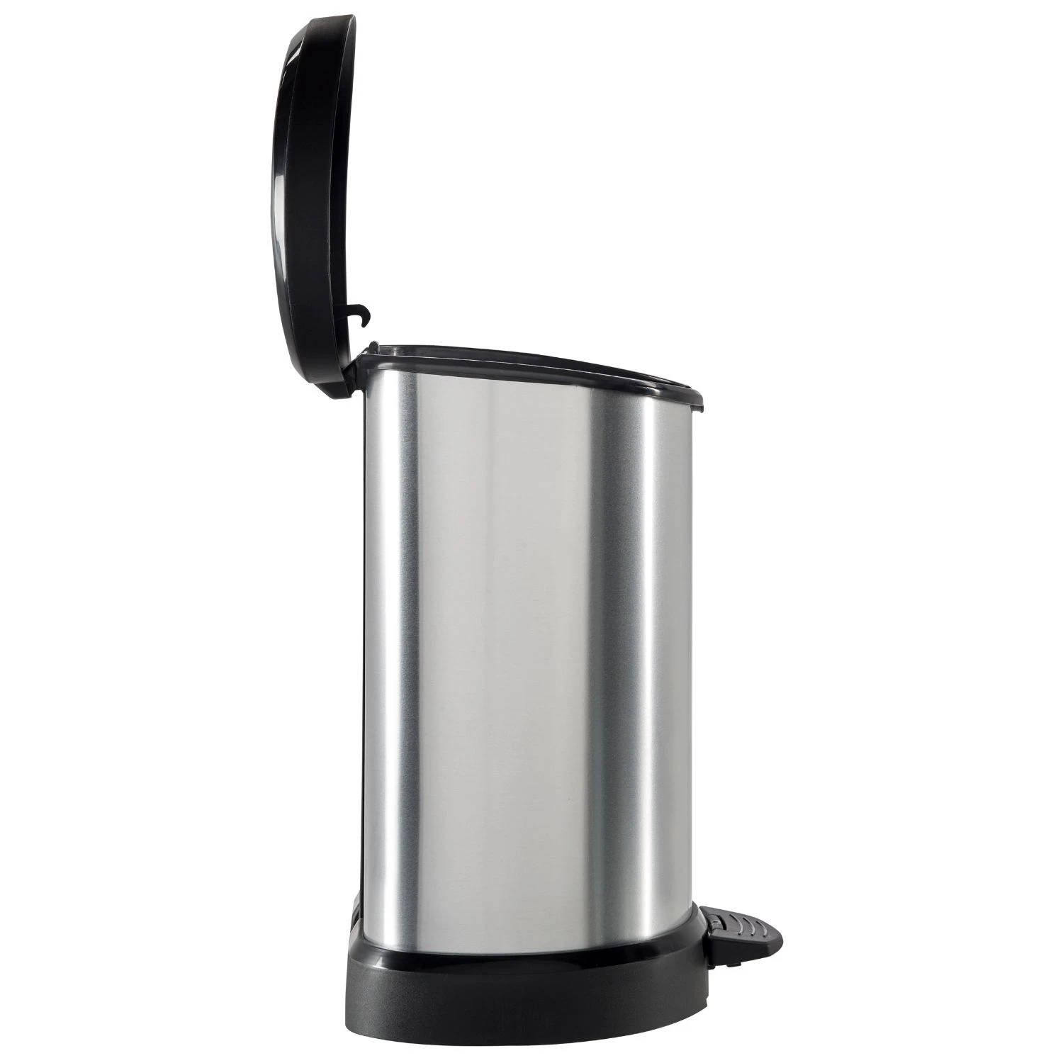 Curver Decobin Pedaalemmer Ovaal 20L Zilver 4 Curver Decobin Pedaalemmer Ovaal 20L Zilver - Afbeelding 2