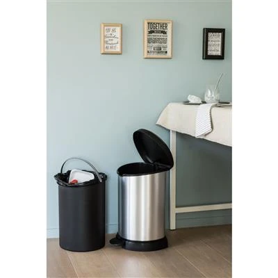 Curver Decobin Pedaalemmer Ovaal 20L Zilver 5 Curver Decobin Pedaalemmer Ovaal 20L Zilver - Afbeelding 3