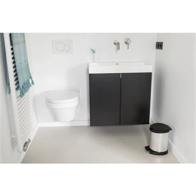 Curver Decobin Pedaalemmer Ovaal 20L Zilver 6 Curver Decobin Pedaalemmer Ovaal 20L Zilver - Afbeelding 4