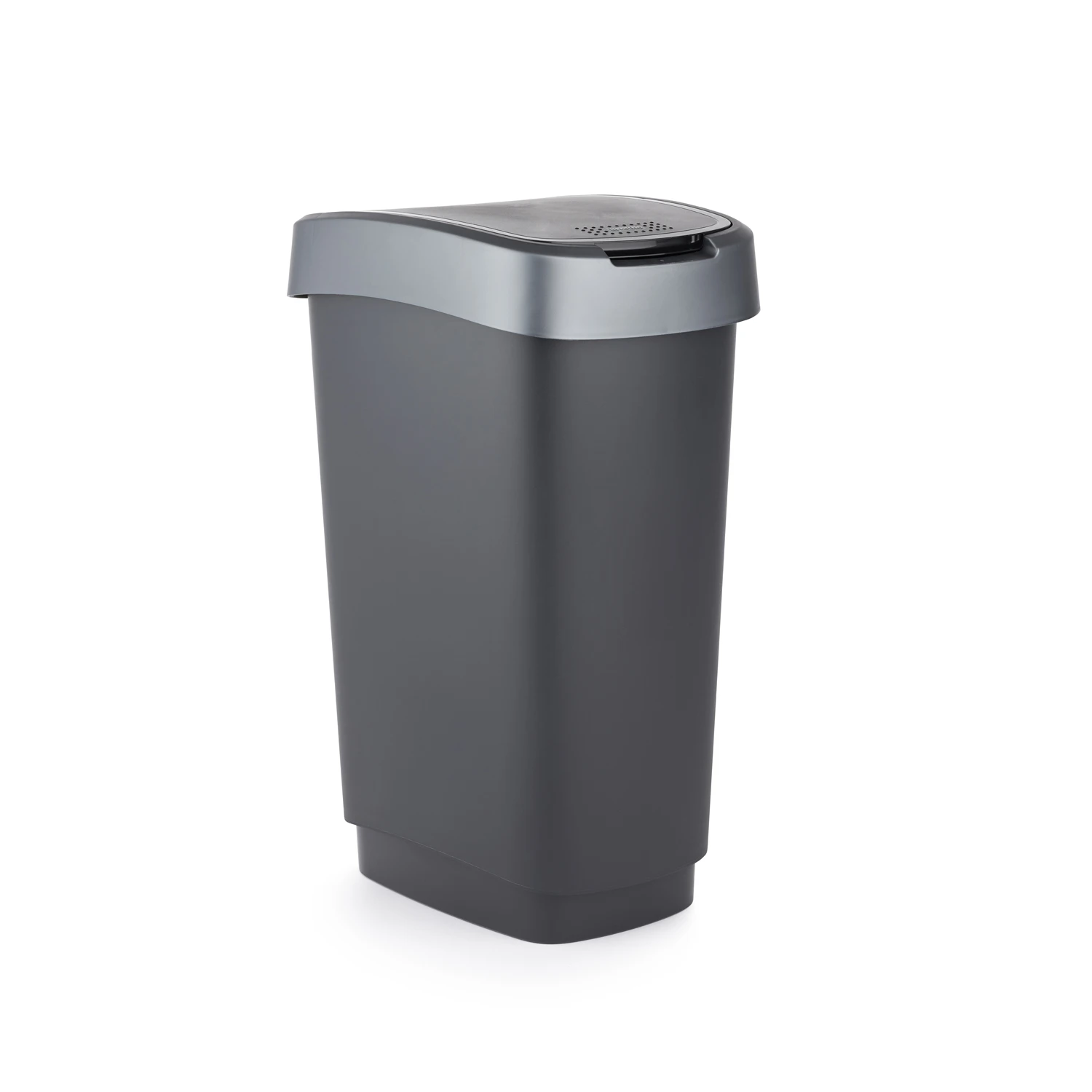 Rotho Afvalemmer 25L Twist Dark Silver 3 Rotho Afvalemmer 25L Twist Dark Silver