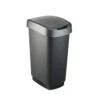 Afvalemmer 50L Twist Dark Silver Rotho 2 Afvalemmer 50L Twist Dark Silver Rotho -Philips Shop 101 5421 1