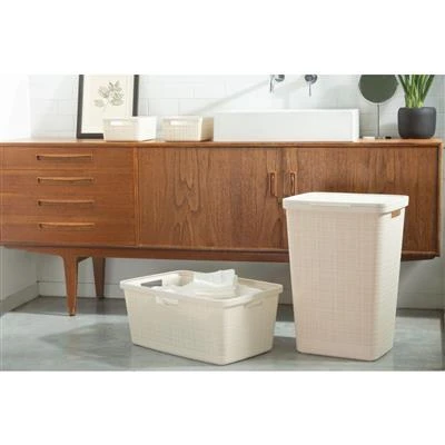 Curver Jute Wasbox 58L Off White 4 Curver Jute Wasbox 58L Off White - Afbeelding 2