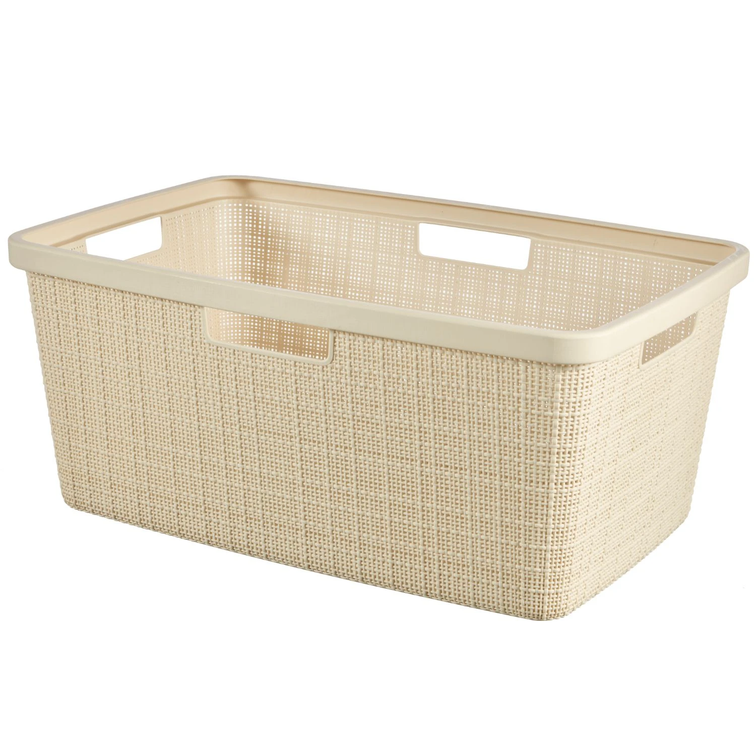 Curver Jute Wasmand 46L Off White 3 Curver Jute Wasmand 46L Off White