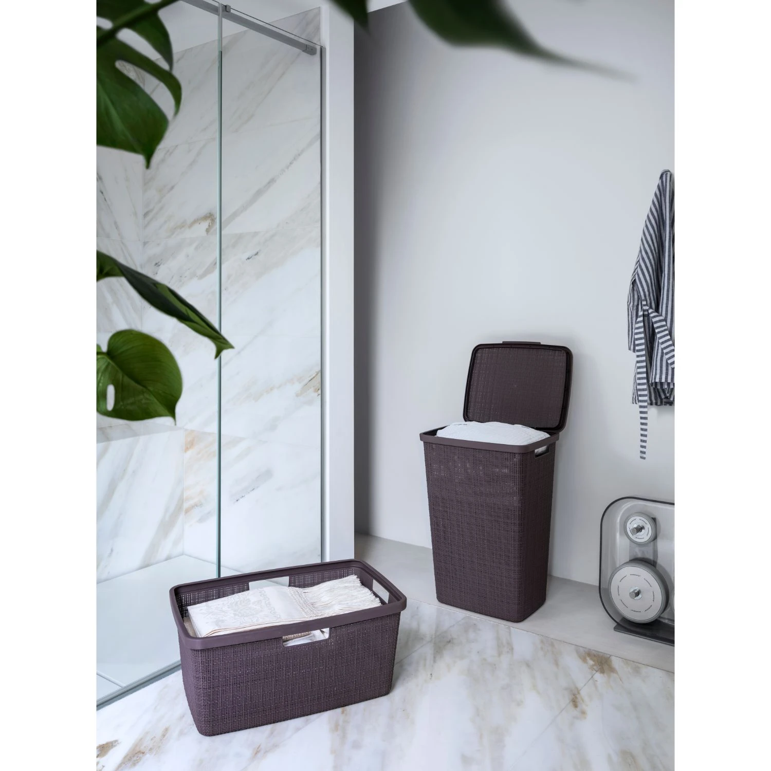 Curver Jute Wasmand 46L Deep Shadow 4 Curver Jute Wasmand 46L Deep Shadow - Afbeelding 2