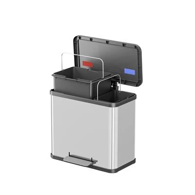 Hailo Öko Duo Plus Pedaalemmer 17X9L Rvs 4 Hailo Öko Duo Plus Pedaalemmer 17X9L Rvs - Afbeelding 2