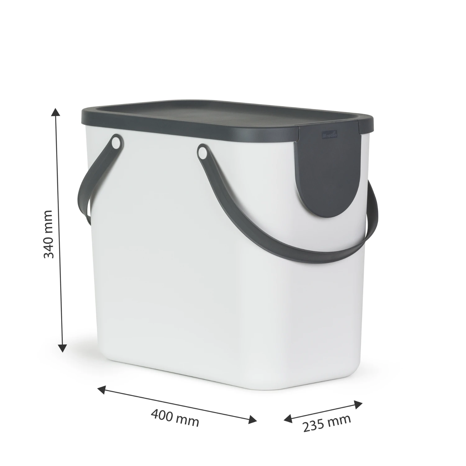 Rotho Afvalscheider 25L Wit Al 4 Rotho Afvalscheider 25L Wit Al - Afbeelding 2