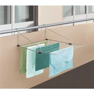 Tomado-Metaltex Hangdroogrek Den Haag Zilvergrijs 3 Tomado-Metaltex Hangdroogrek Den Haag Zilvergrijs - Afbeelding 2