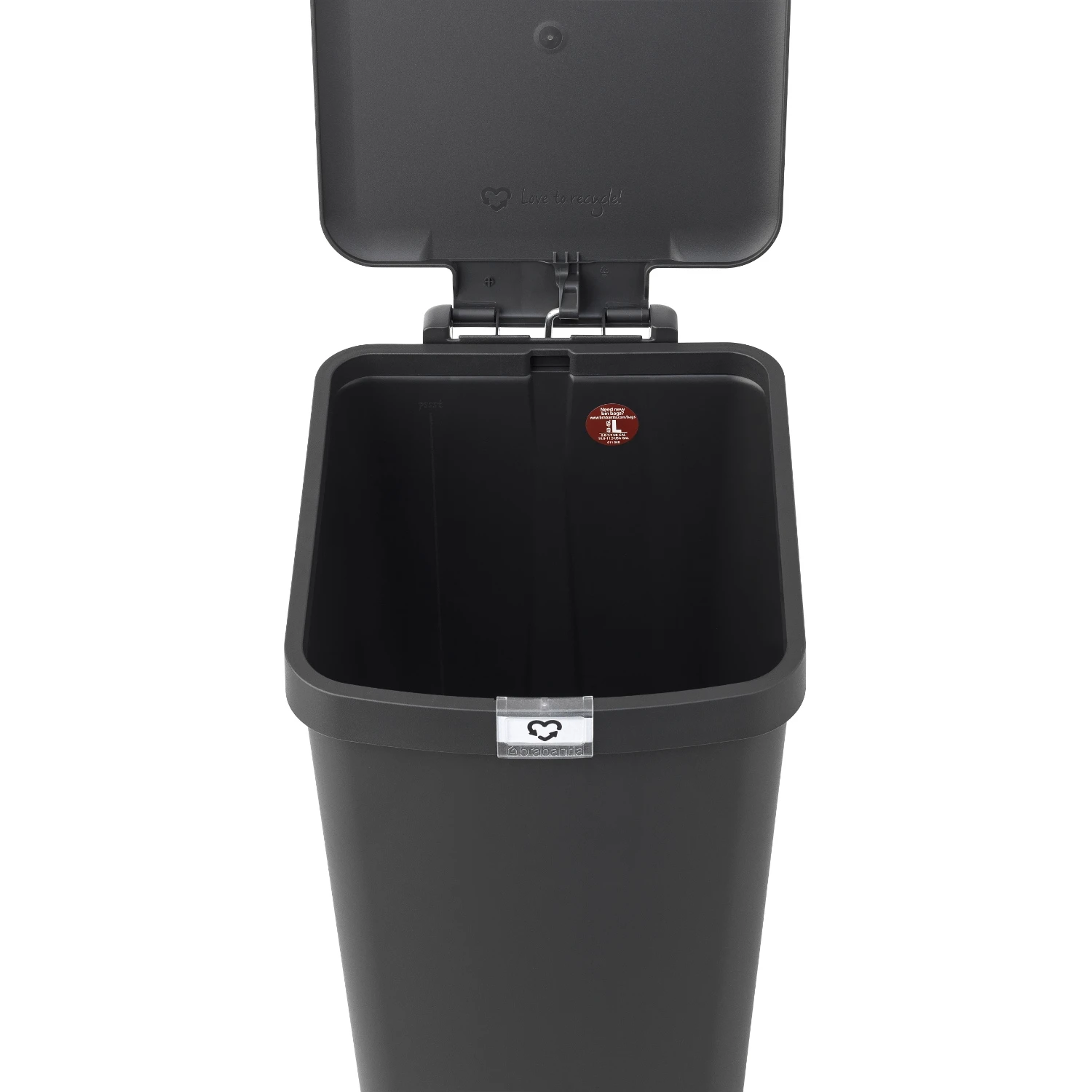 Brabantia StepUp Pedaalemmer 40 Liter Dark Grey 4 Brabantia StepUp Pedaalemmer 40 Liter Dark Grey - Afbeelding 2