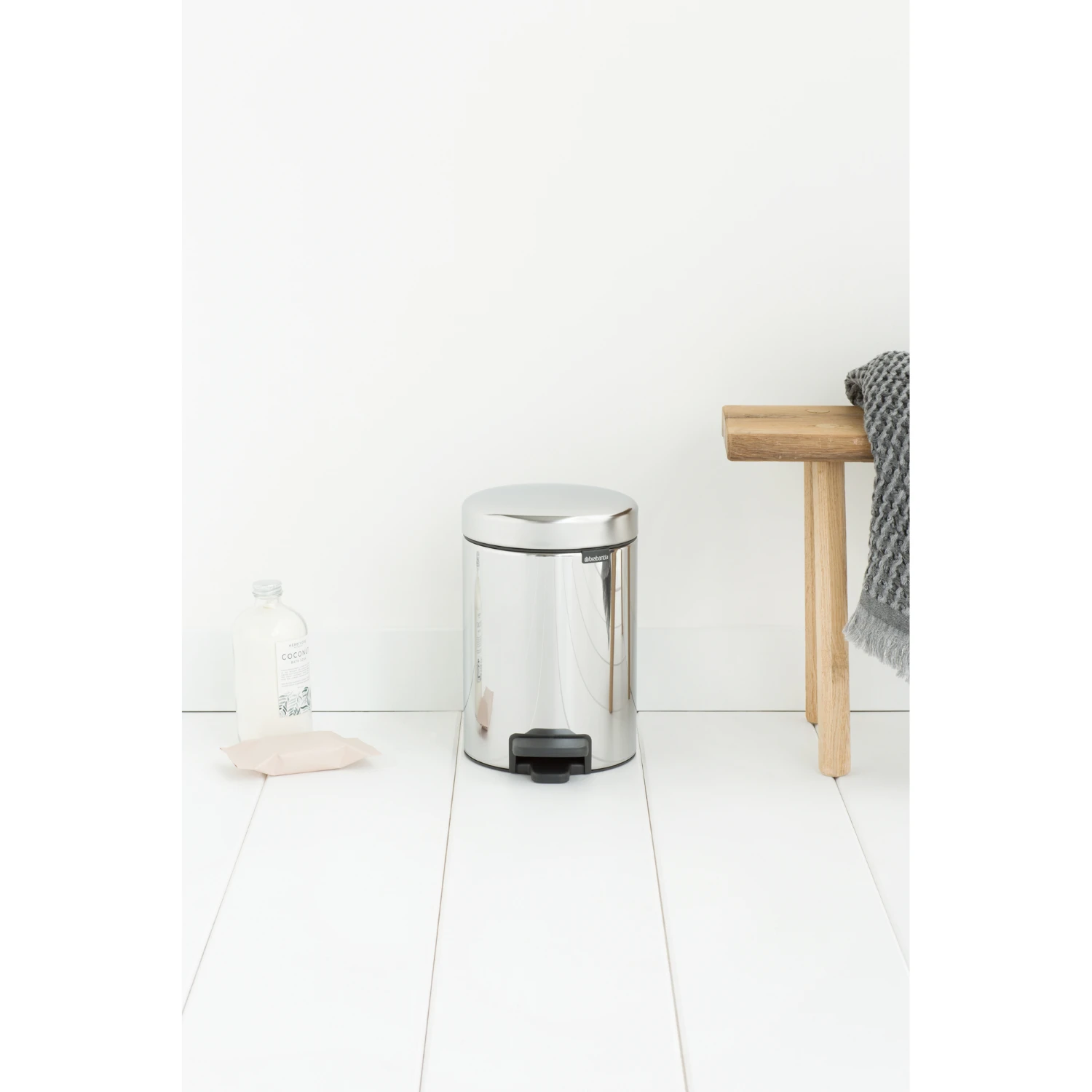 Brabantia Newicon Pedaalemmer 3 L Brilliant Staal 6 Brabantia Newicon Pedaalemmer 3 L Brilliant Staal - Afbeelding 4