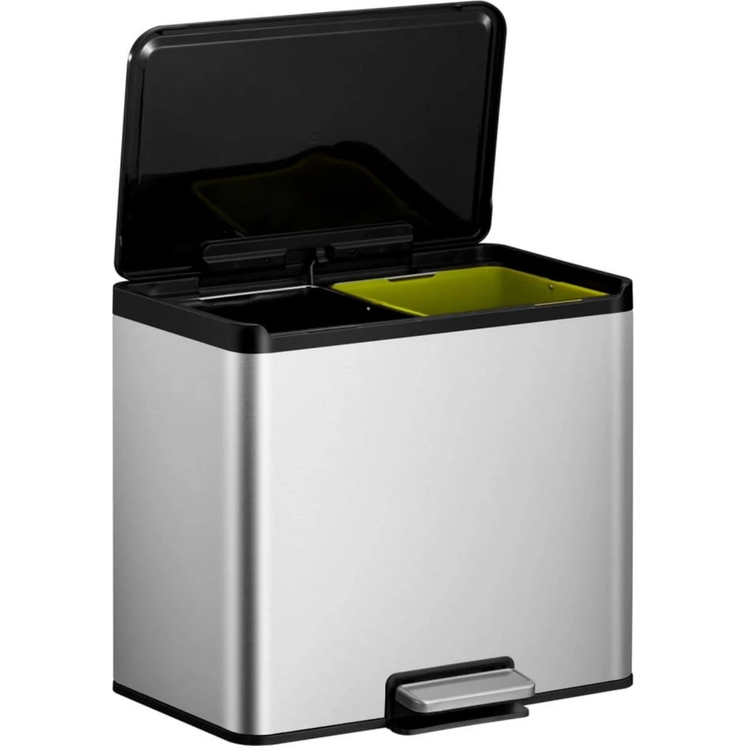 EKO Essential Recycling Pedaalemmer 2 X 15 Litermat RVS 4 EKO Essential Recycling Pedaalemmer 2 X 15 Litermat RVS - Afbeelding 2