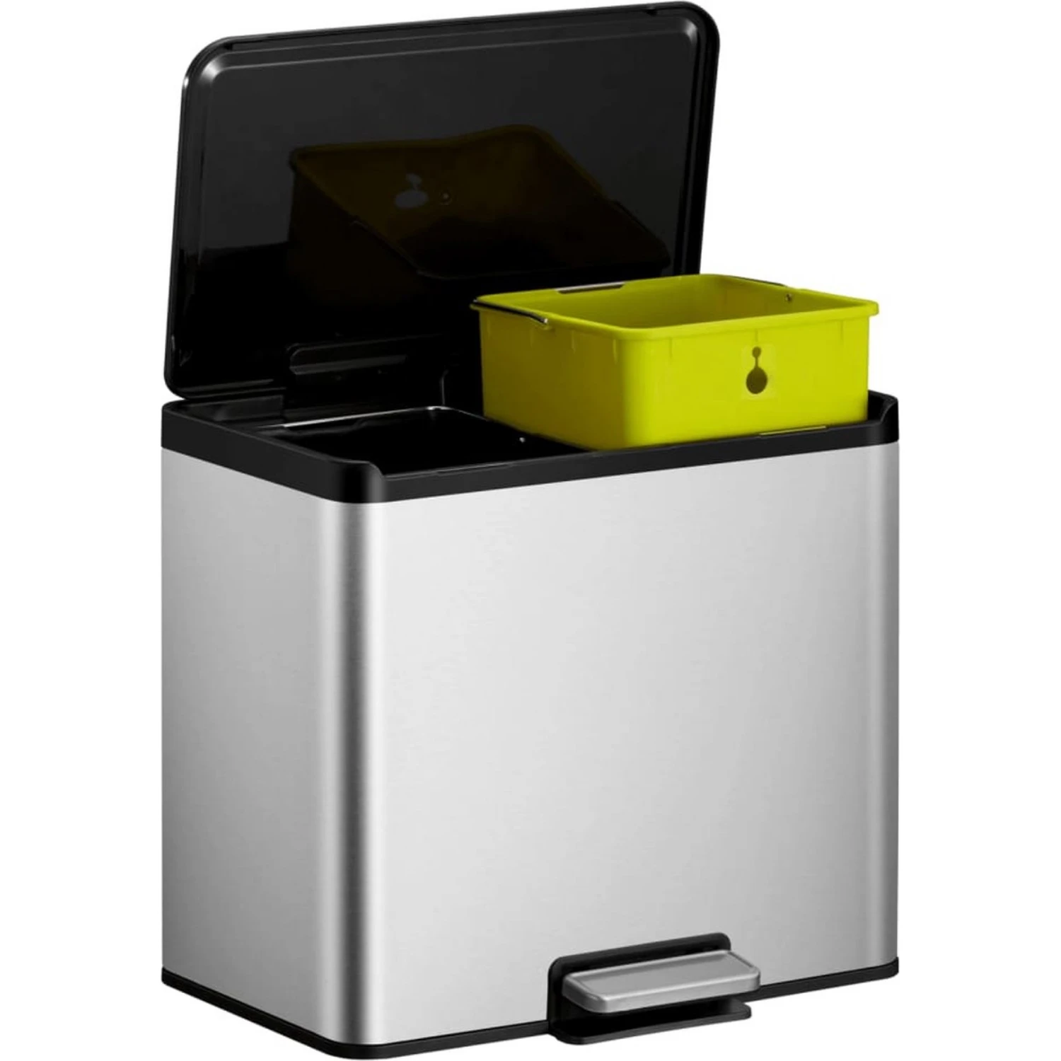 EKO Essential Recycling Pedaalemmer 2 X 15 Litermat RVS 5 EKO Essential Recycling Pedaalemmer 2 X 15 Litermat RVS - Afbeelding 3