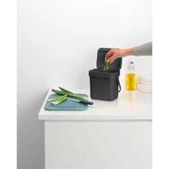 Brabantia Sort & Go Afvalbakje 3 L Grijs -Philips Shop 102 9888 4 1