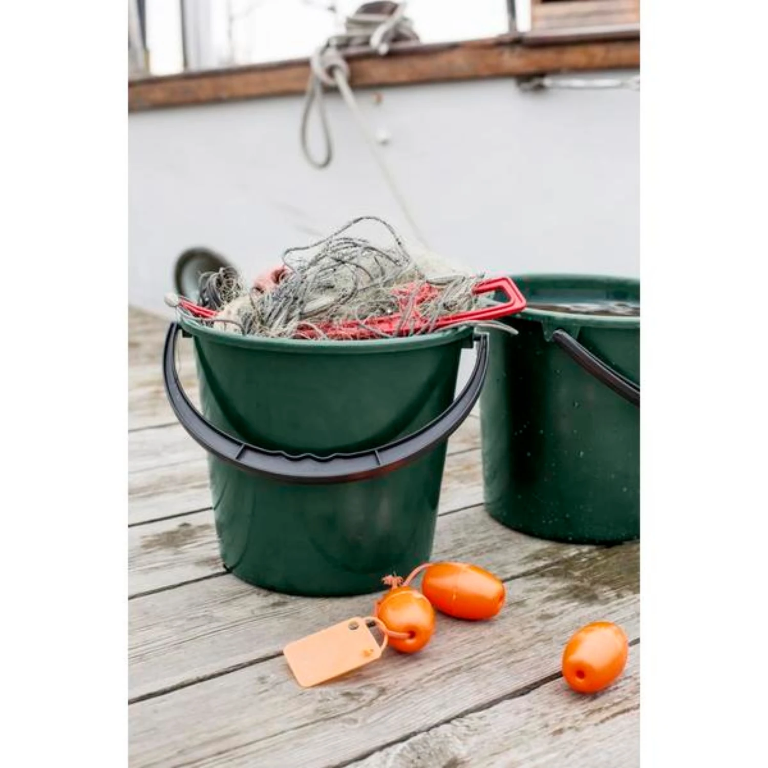 Emmer Gemaakt Van Oude Visnetten 4 Emmer Gemaakt Van Oude Visnetten - Afbeelding 2