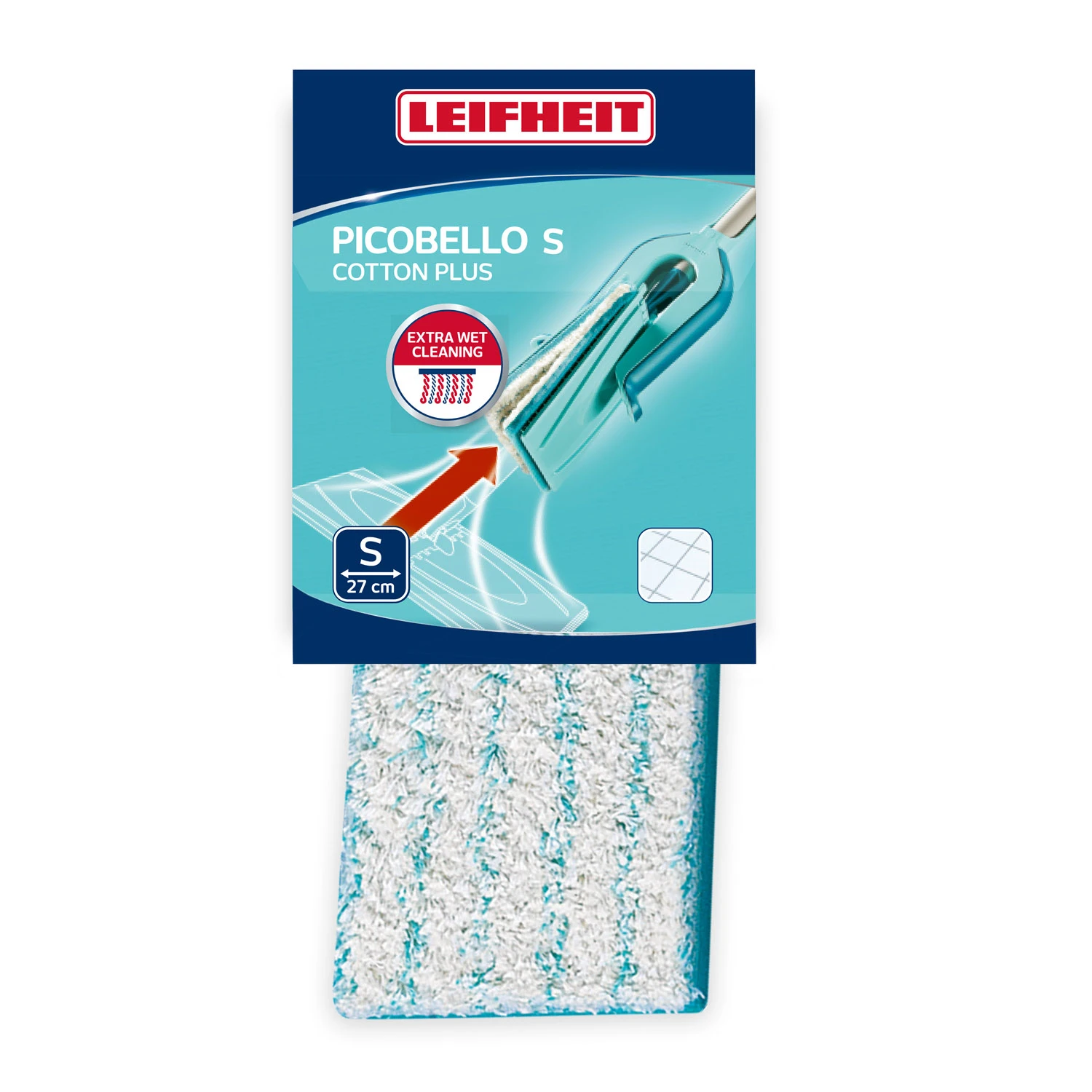 Leifheit Picobello Vervangingspad S 27 Cm CottonPlus 4 Leifheit Picobello Vervangingspad S 27 Cm CottonPlus - Afbeelding 2