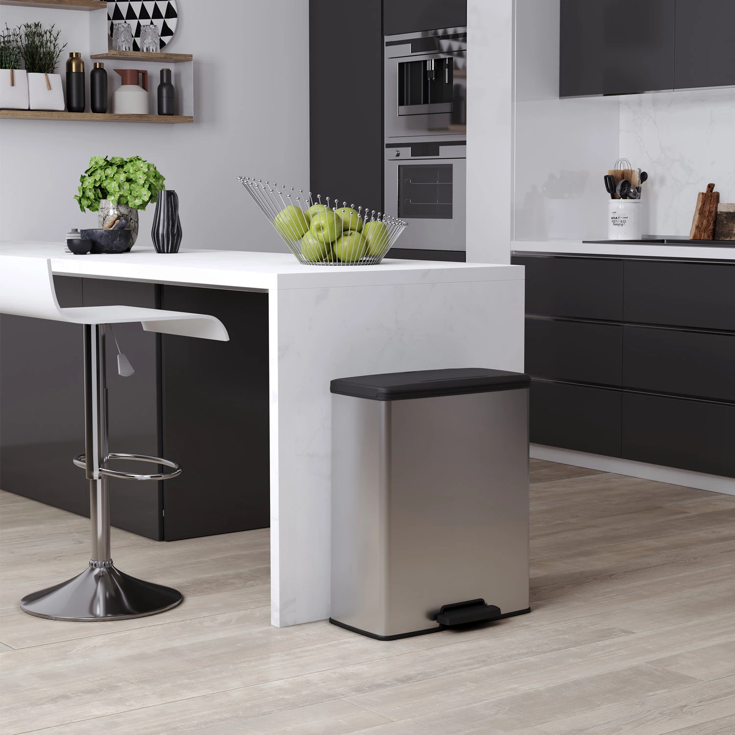 Curver Decobin 65L Rechthoek Zilver Metallic 7 Curver Decobin 65L Rechthoek Zilver Metallic - Afbeelding 5