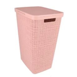 Curver Jute Wasmand Met Deksel 58L Rose Dawn -Philips Shop 141 1472 3 1