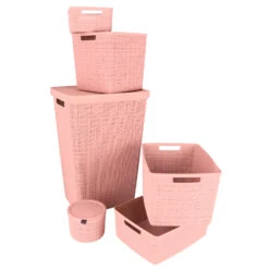 Curver Jute Wasmand Met Deksel 58L Rose Dawn -Philips Shop 141 1472 6 1