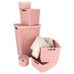 Curver Jute Wasmand Met Deksel 58L Rose Dawn -Philips Shop 141 1472 7 1