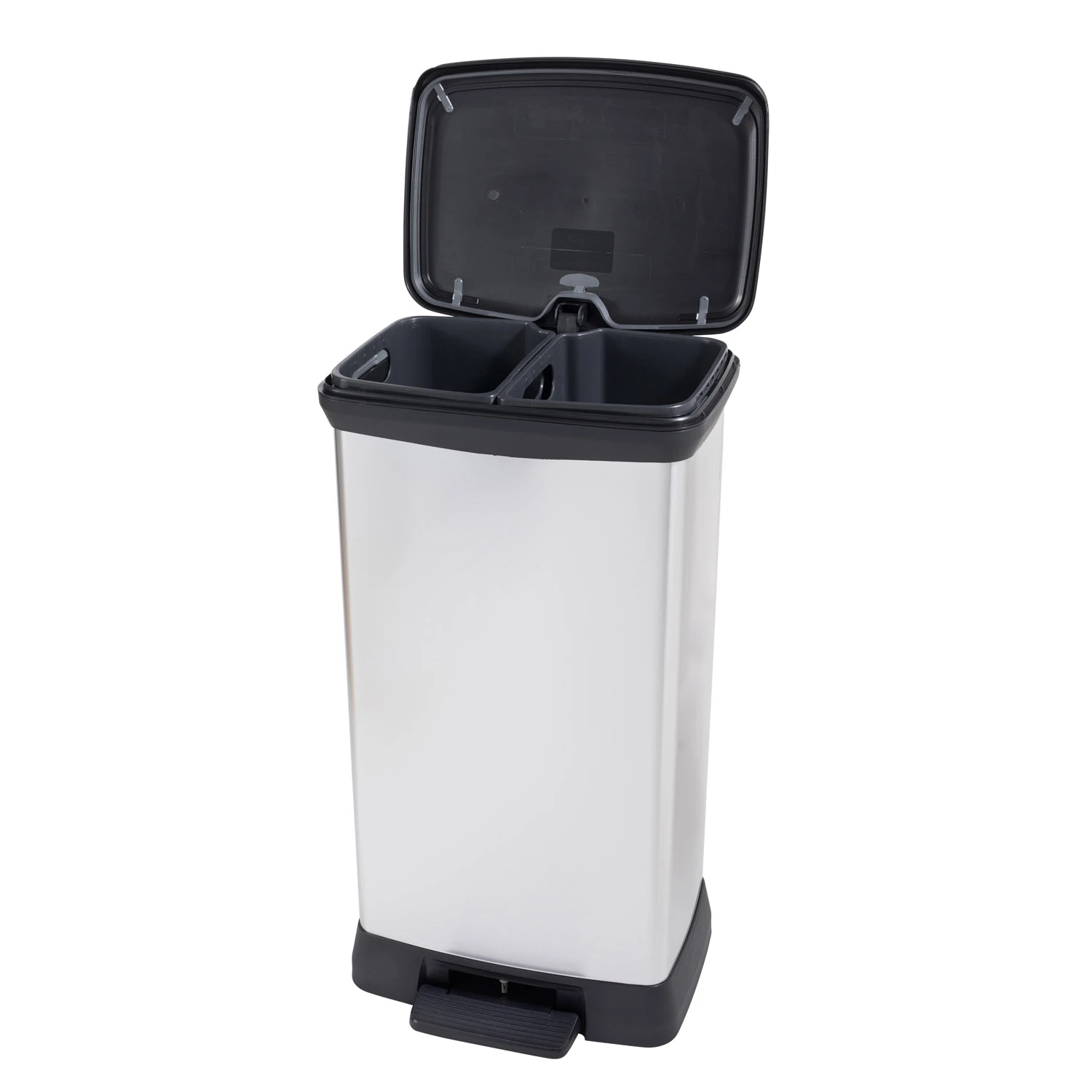 Decobin Duo 23L/23L Zilver Metallic 5 Decobin Duo 23L/23L Zilver Metallic - Afbeelding 3