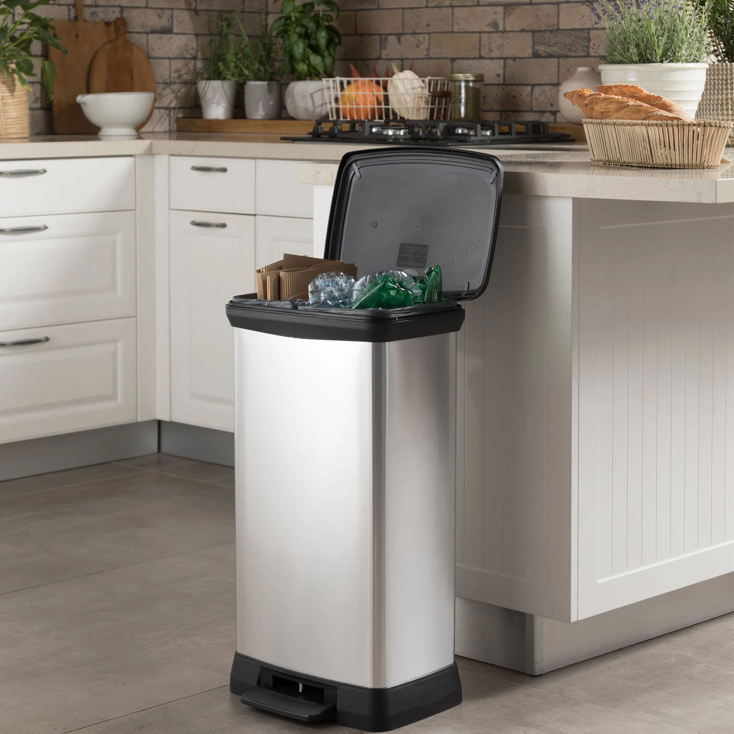 Decobin Duo 23L/23L Zilver Metallic 8 Decobin Duo 23L/23L Zilver Metallic - Afbeelding 6