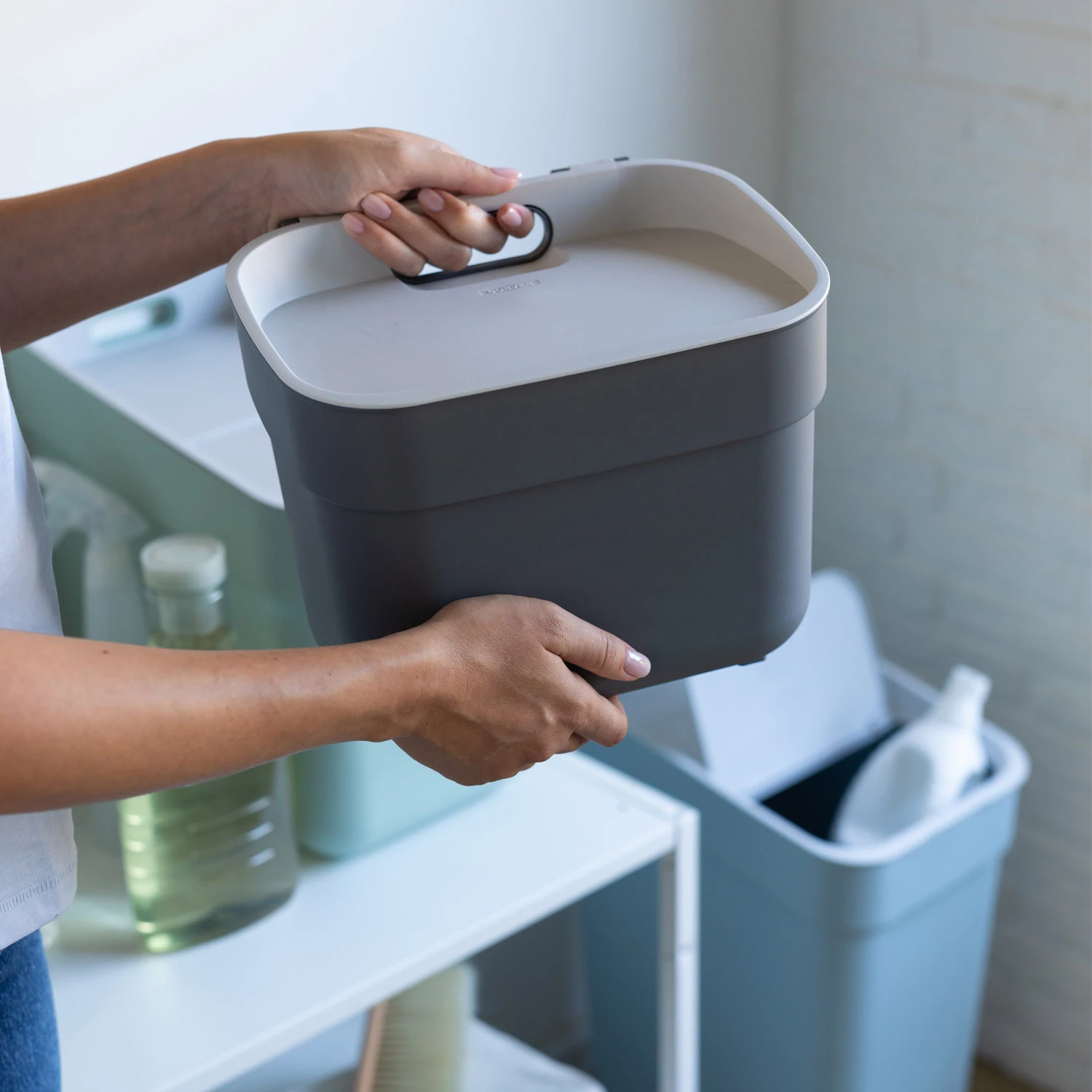 Curver Ready To Collect GFT 5L Donker En Licht Grijs 8 Curver Ready To Collect GFT 5L Donker En Licht Grijs - Afbeelding 6