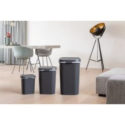 Curver Mistral Afvalbak Flat 10L Antraciet 10 Curver Mistral Afvalbak Flat 10L Antraciet -Philips Shop 141 2488 4 1