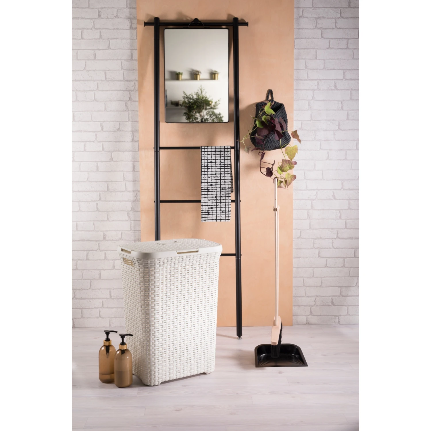 Curver Style Wasbox 60 L Vintage Wit 5 Curver Style Wasbox 60 L Vintage Wit - Afbeelding 3