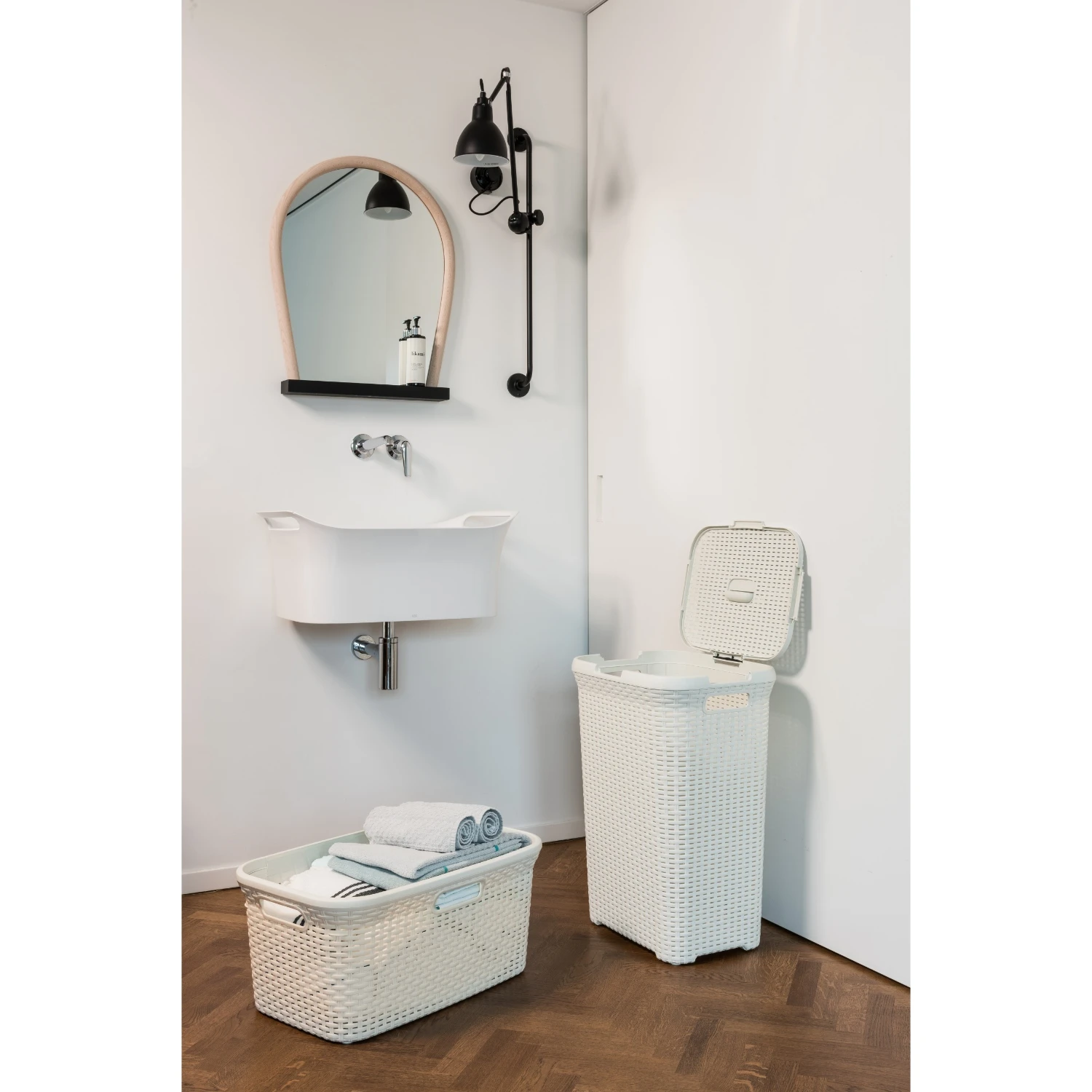 Curver Style Wasbox 60 L Vintage Wit 7 Curver Style Wasbox 60 L Vintage Wit - Afbeelding 5