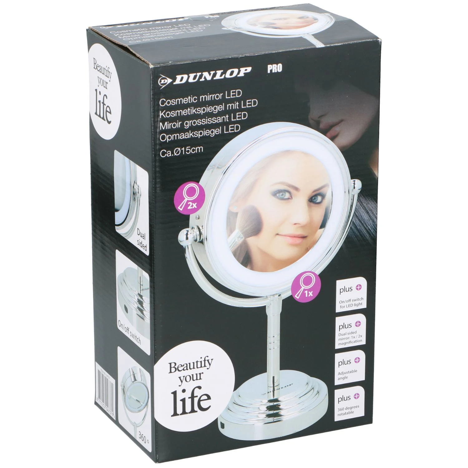 Opmaak Spiegel LED Dunlop 3 Opmaak Spiegel LED Dunlop