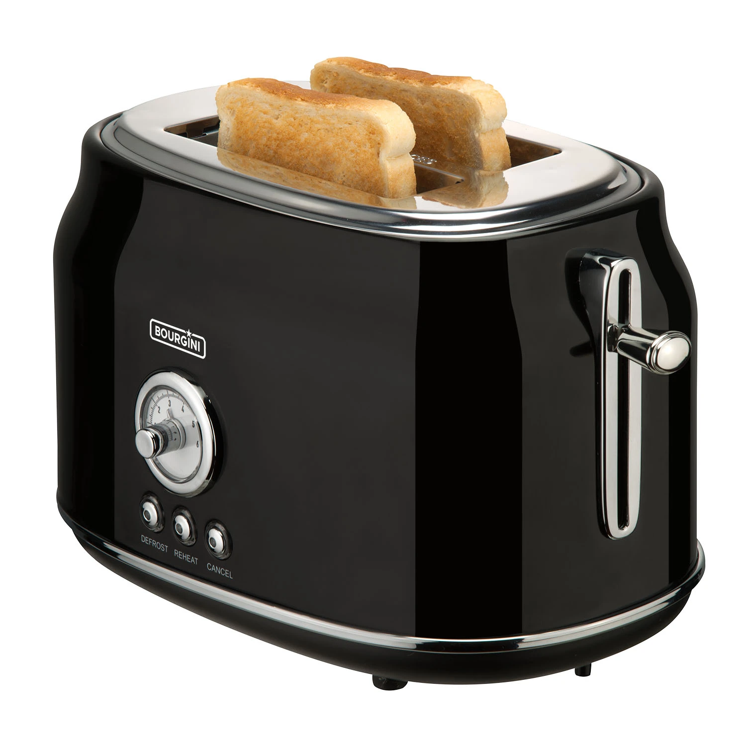 Bourgini Retro Toaster Black 4 Bourgini Retro Toaster Black - Afbeelding 2