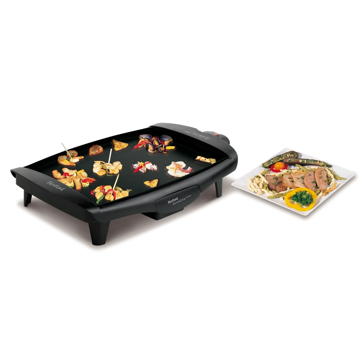Tefal Bak- En Grillplaat Compact Plancha 900 4 Tefal Bak- En Grillplaat Compact Plancha 900 - Afbeelding 2