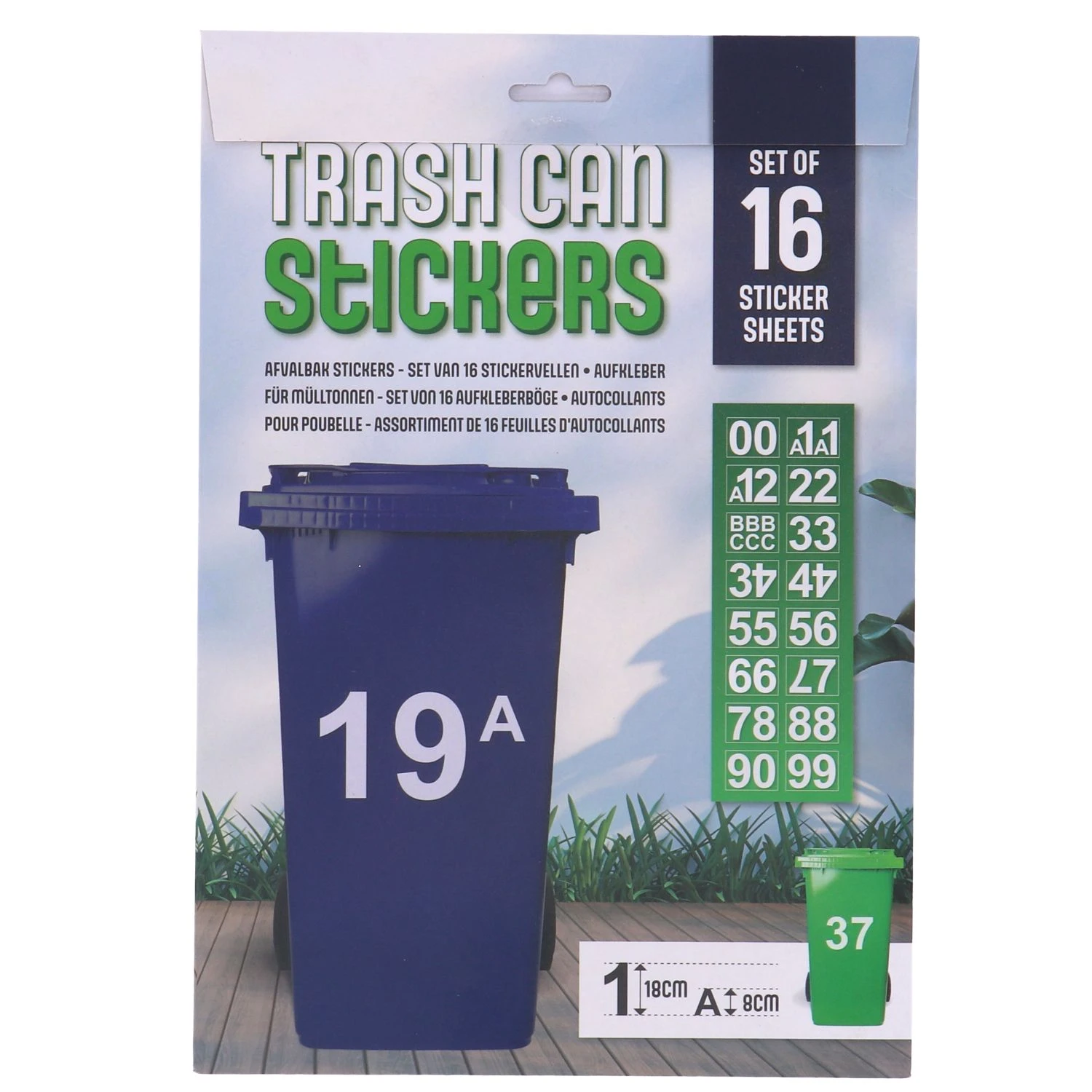 Afvalbak Stickervellen Set 16 3 Afvalbak Stickervellen Set 16