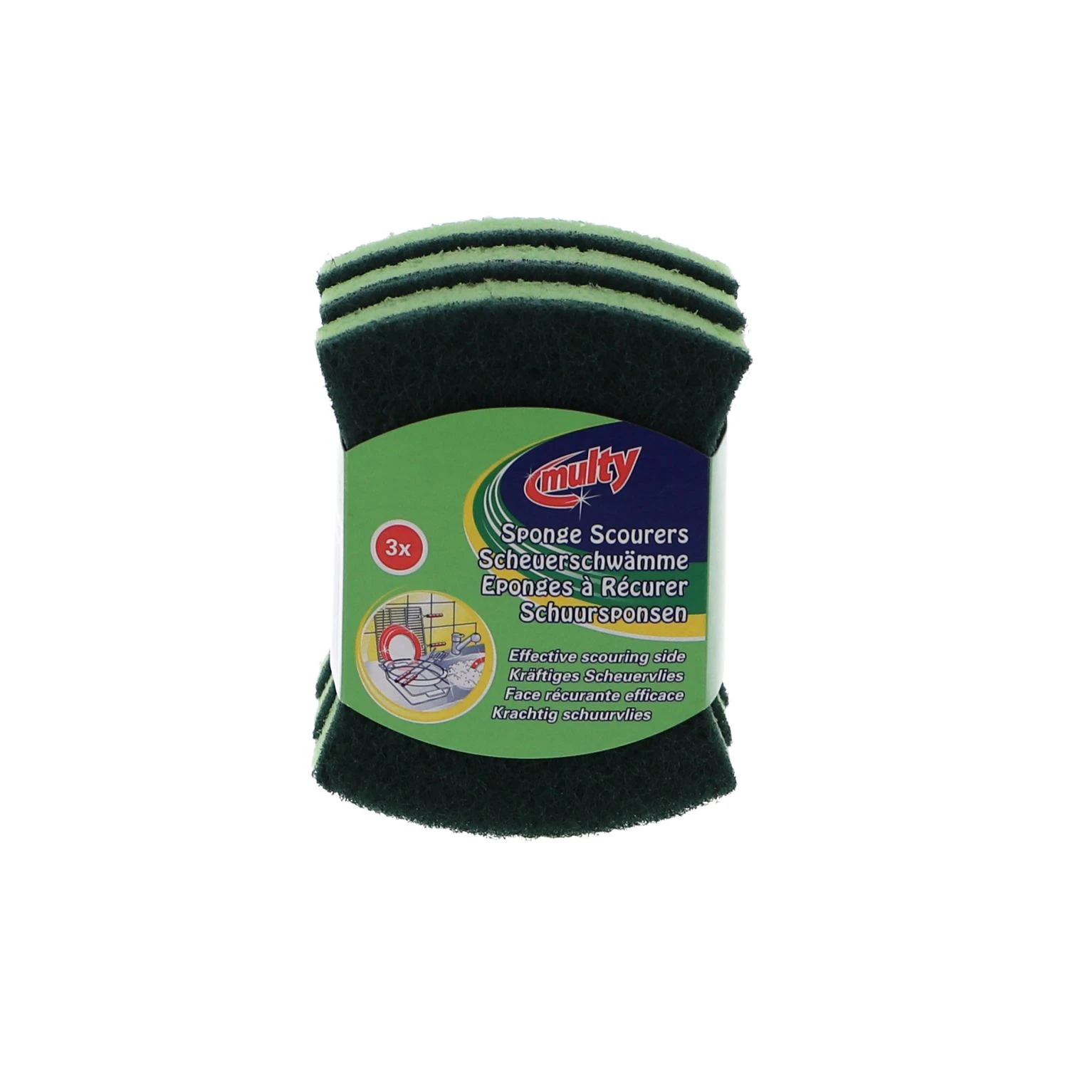 Multy Schuursponsen Hard Hydrocel 3 Stuks 3 Multy Schuursponsen Hard Hydrocel 3 Stuks