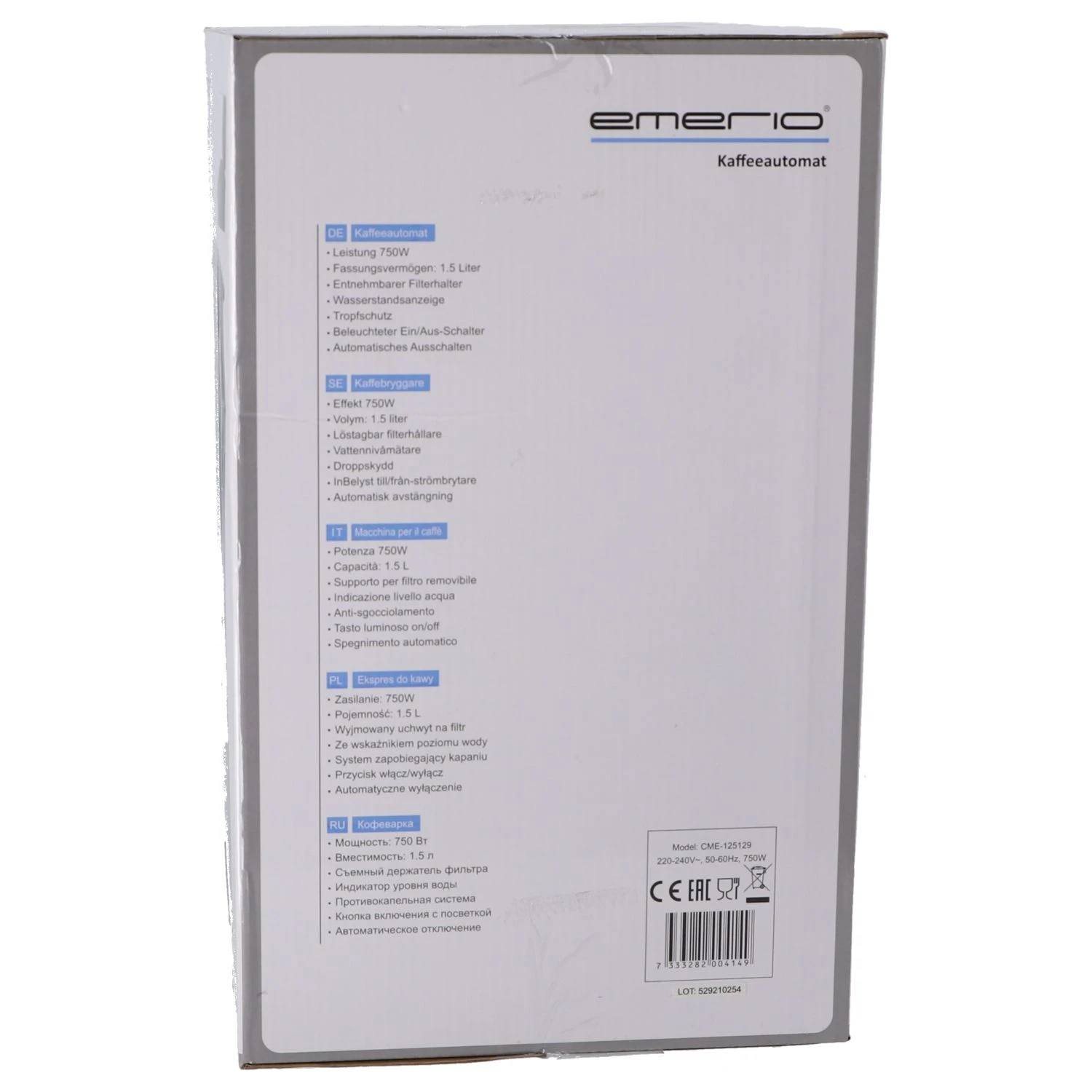 Koffiezetapparaat 750W 1,5 Liter 8 Koffiezetapparaat 750W 1,5 Liter - Afbeelding 6