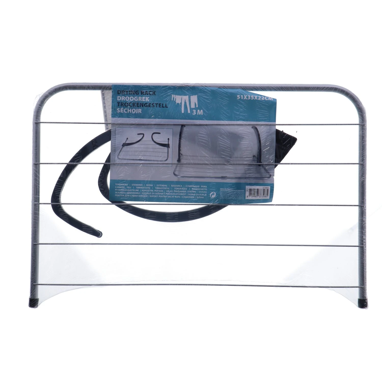 Droogrek Metaal 3 Meter Zilver 5 Droogrek Metaal 3 Meter Zilver - Afbeelding 3